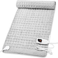 Deepsoon Heating Pad,Electric Heating Pads for Back,Neck,Abdomen,Moist Heating Pad for Shoulder,Knee,Arms,Legs,Dry/Moist Heat & Auto Shut Off,Christmas Gifts for Men and Women,Light Gray,40x20 Inch