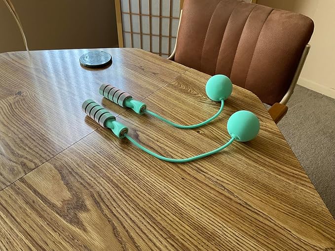 Cordless Jump Rope for Fitness with Indoor Jumping Rope Weighted Ropeless Skipping Jump Rope for Men Women Kids High-Speed Rope Skipping for Narrow Space Fit Weight Loss and General Workouts