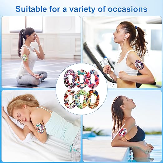 Dexcom G6 Overpatchs 6PCS Waterproof Adhesive Patch for CGM Sensors Hypoallergenic, Breathable & Extended Wear Secure Medical Grade Tape for Diabetes Glucose Monitor