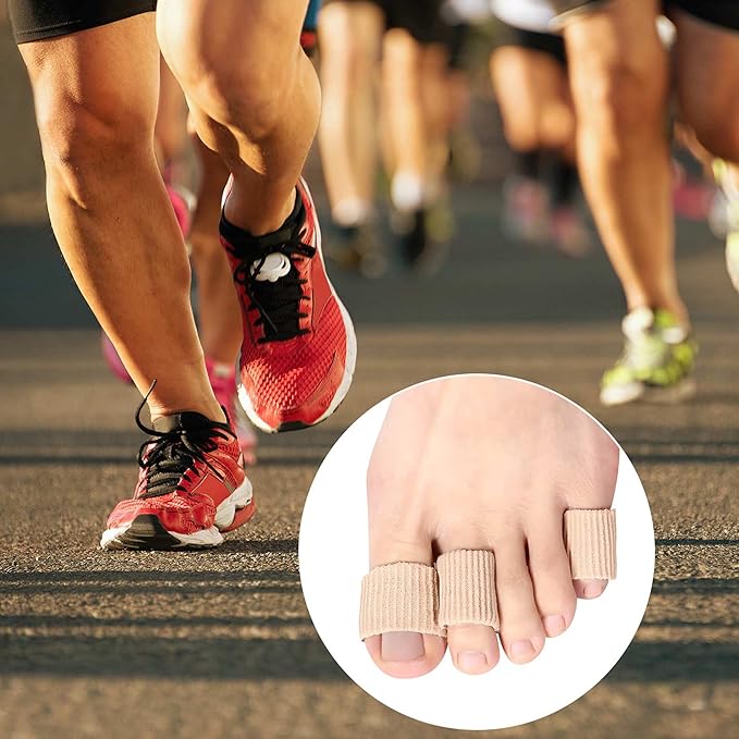 Blulu 16 Pcs Toe Cushion Tube Sleeves Soft Gel Corn Pad Protectors for Cushions Corns, Blisters, Calluses, Toes and Fingers