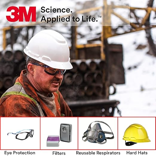 3M Safety Glasses, Solus 1000, S1201SGAF, ANSI Z87, Scotchgard Anti-Fog Lens, Green/Black Frame, Half-Frame, Padded Temple, Soft Nosebridge, UV Protection, Premium Eye Protection