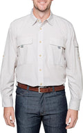 Insect Shield Men's Long Sleeve Field Shirt Pro, UPF 30+ Outdoor Fishing Shirt with Built in Bug Protection