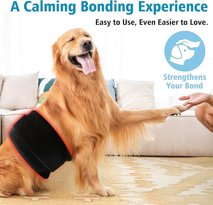 PetWell Comfort Belt: 120 LED Dog & Cat Red Light Therapy Belt - Portable Infrared Light Wrap for Back, Hips, Knees | Soothing Mat Pad Device for Arthritis & Pain Relief in Pets