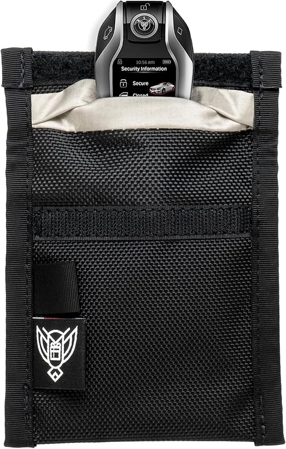 Xtreme Sight Line ~ Xecutive Faraday Bag for Keyfobs and Other Small Electronics (6" x 4") ~ Vehicle and Data Security ~ Tracking/Hacking Defense