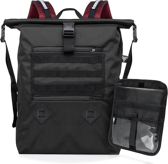 Xtreme Sight Line ~ AQUA RT Large Water-Proof Faraday Backpack/Small LITE Faraday Bag Combo ~ Tracking/Hacking Defense ~ Red