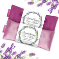 Weighted Eye Mask for Sleep, Yoga, Meditation, Lavender Eye Pillow Heated for Headache, Sinus, Dry Eyes Relief, Moist Heat Mask Purple Relaxation Gifts for Women (Purplex2)