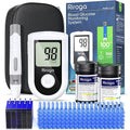 Riroga Blood Glucose Monitor Kit with 100 Glucometer Strips, 100 Lancets, 1 Blood Sugar Monitor,Blood Sugar Test Kit for Home Use,Travel Case for Blood Glucose Monitor Kit,Lancing Device, No Coding