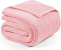 L'AGRATY Knitted Weighted Blanket - 48"x72" 20lbs Cooling Chunky Knit Heavy Blanket for Adults Braided Crochet Throw Thick Cable Yarn Knit Decorative No Beads Evenly Weighted Machine Washable