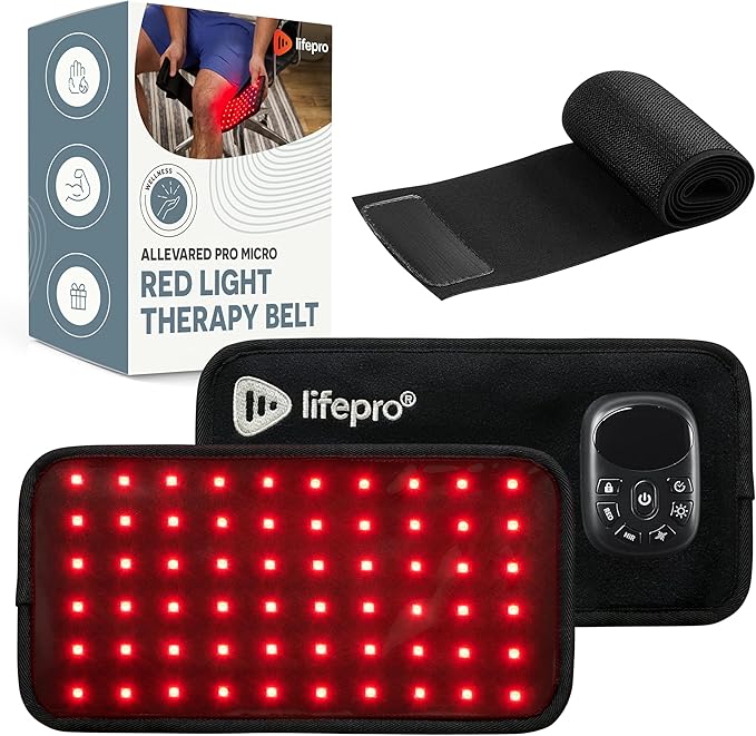 Lifepro Red Light Therapy Belt – Infrared Red Light Therapy for Body, Back and Shoulder with Triple Chip LEDs, Allevared Belt with 660nm & 850nm Wavelengths – for Daily Comfort & Wellness Support