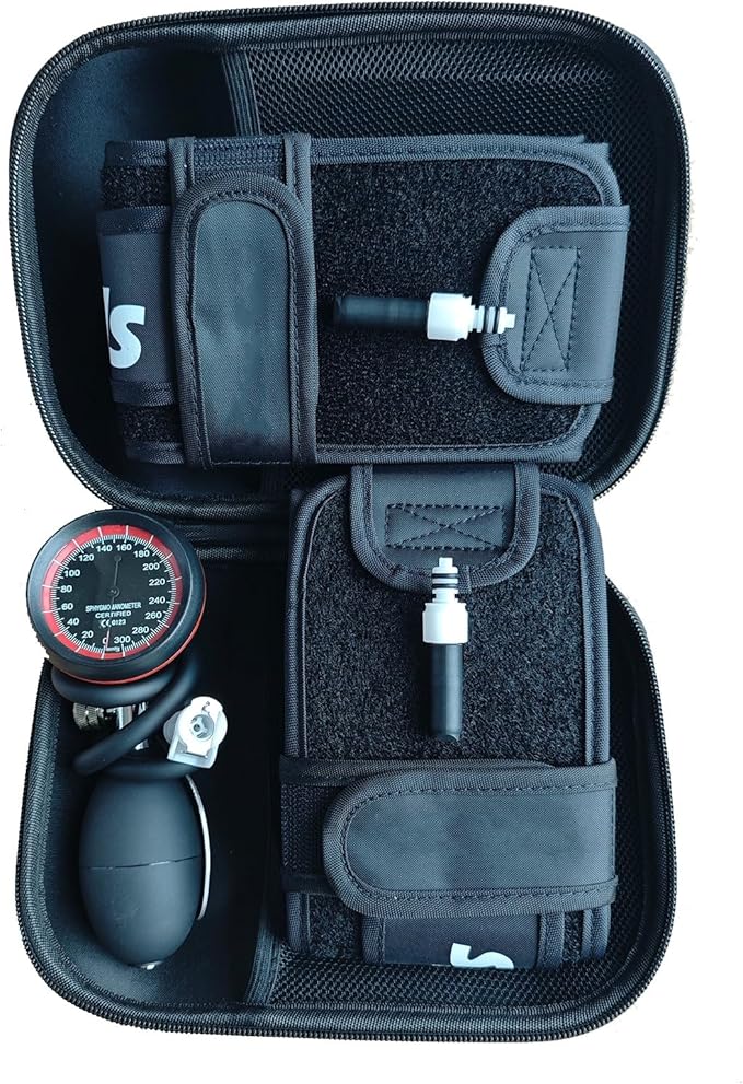 BFR Training System Blood Flow Restriction Bands Complete Arm Package for Legs Occlusion Training Compact Carrying Case (Full Set)