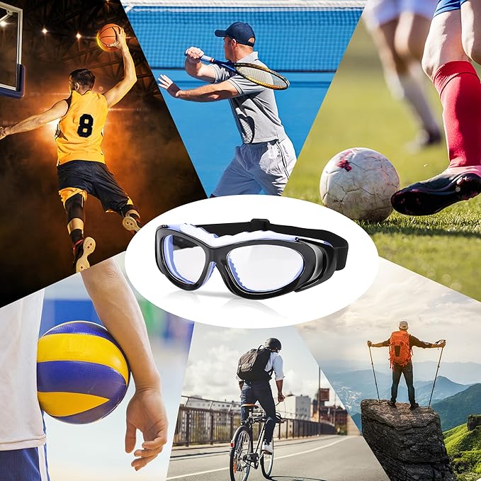 Sport Glasses for Men Women Basketball Football Sport Goggles Anti Fog Shock Collision Wearable Glasses