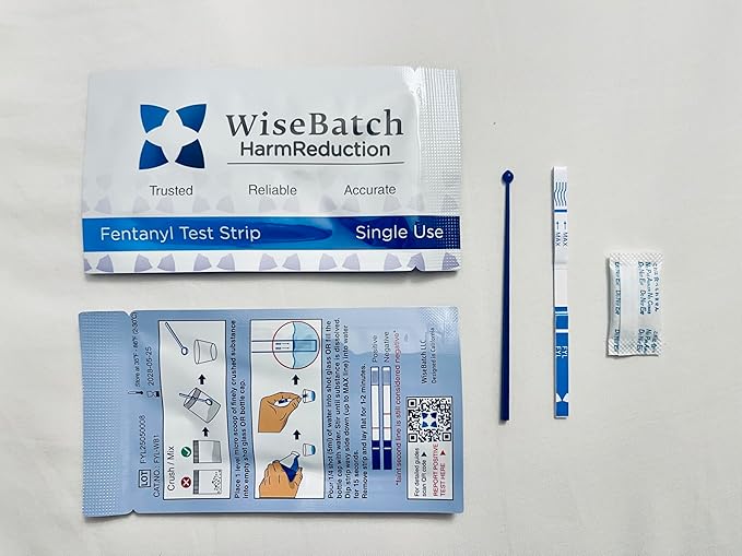Fentanyl Test Strips + MicroScoop and Instructions - Pack of 100 – #1 Most Trusted Fentanyl Test Strip on Market – ±99% Accurate – Prevent Overdoses