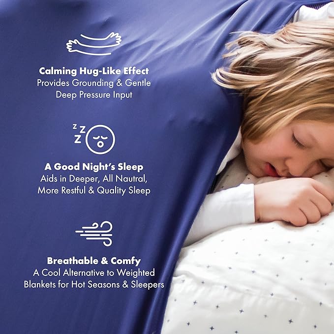 Harkla Compression Sheet for Kids - Full Compression Sheets for All Night Comfort - Breathable and Stretchy, Great for a Calming Sleep Experience - Sensory Bedsheets for Kids - Makes Great Gifts
