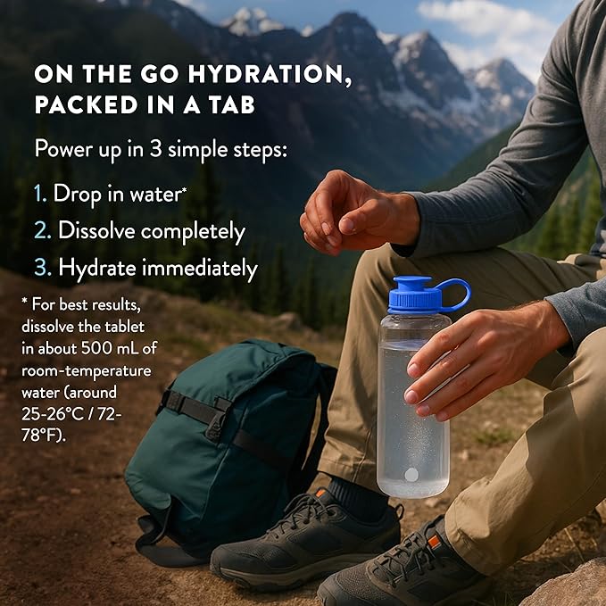 HTWO Molecular Hydrogen Water Tablets for Drinking, 30 Count Water Enhancer with 80mg Magnesium for Hydration, Antioxidant Support for Recovery & Cognitive Function, Unflavored, 12 ppm