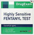 50 Pack - DrugExam Urine Drug Test Testing Strip. Testing for FYN 20 ng/mL. Highly Sensitive, Instant Results. Made in USA. (50)