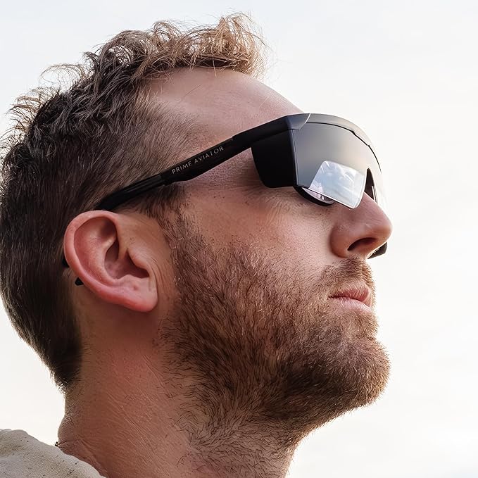 FOGGLES IFR Flight Training Glasses - Pilot Training & Simulating IMC, Sun Glare Protection, Adjustable Temples for Comfort, Blockalls, Hard Case