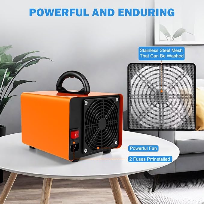 Ozone Generator 320,000mg/h, Ozone Machine Odor Removal Ozone Odor Eliminator Ozonator Air Ionizer Deodorizer for Home/Car/Smoke/Pet Odor