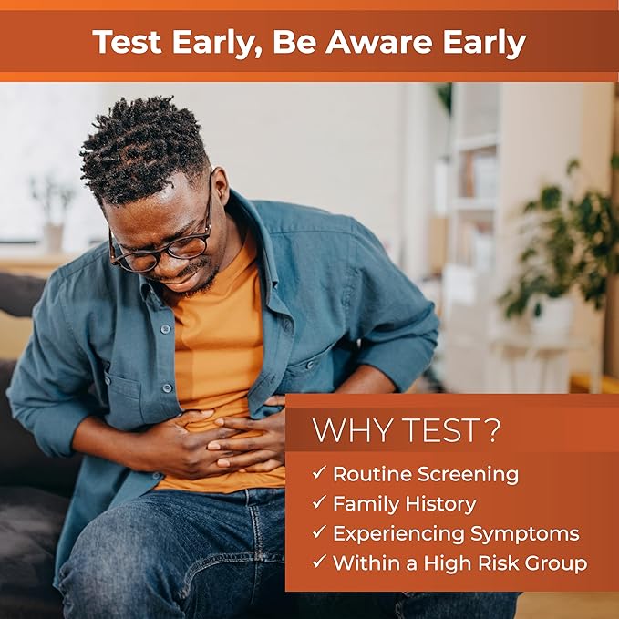 INDICAID Immunochemical Fecal Occult Blood Rapid Test (iFOB), FIT Colon Test, Accurate and Easy at Home, No Prep Required (1 Pack)