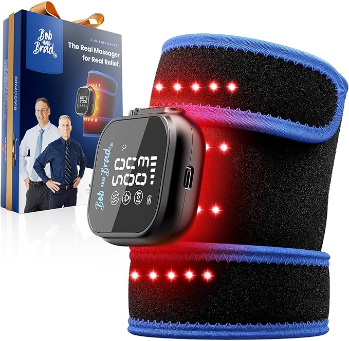 BOB AND BRAD Infrared Red Light Wrist Wrap, FSA-HSA Eligible, Cordless Heating Pad with Vibration Massage for Carpal Tunnel, Arthritis, Tendonitis Discomfort Relief, Joint Support for Hand, Arm, Elbow