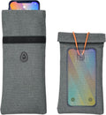 Faraday Bags for Phones 2 Pack, Signal Blocking Case Anti Hacking & Tracking, Faraday Cage for Car Keys Fob, RFID GPS 5G WiFi Bluetooth Shielding, Waterproof Privacy Protection Pouch for Cell Phone