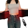 Infrared Red Light Therapy Belt Led Lamp Vibration Body Adjustable Heating Pad Massage Wrap, 660nm Sculpt Waist Band Red Light & 850nm Near Infrared Pad Vibrate for Shoulder, Back Pain Relief Device