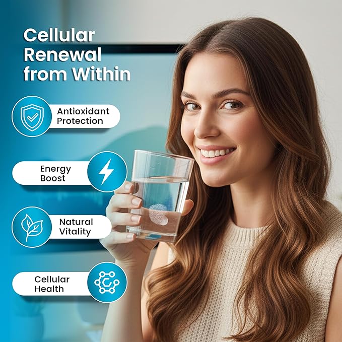 Hydrogen Water Tablets 12 PPM – Molecular H₂ Tablets with Magnesium | H2 TAB Antioxidant Support for Energy, Cellular Health, Recovery & Cognitive Function, 60 Count, Raspberry