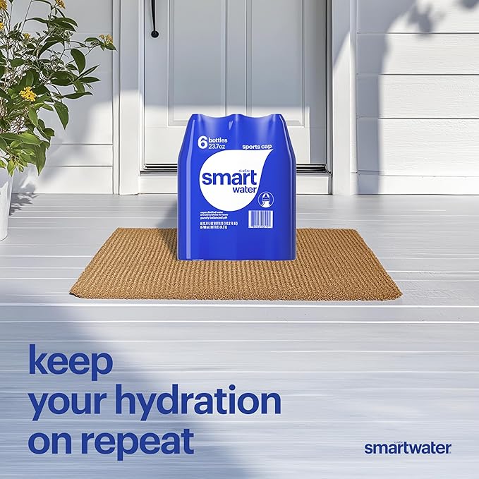 Smartwater Packaged Drinking Water, 33.8 Fl Oz (pack of 6)