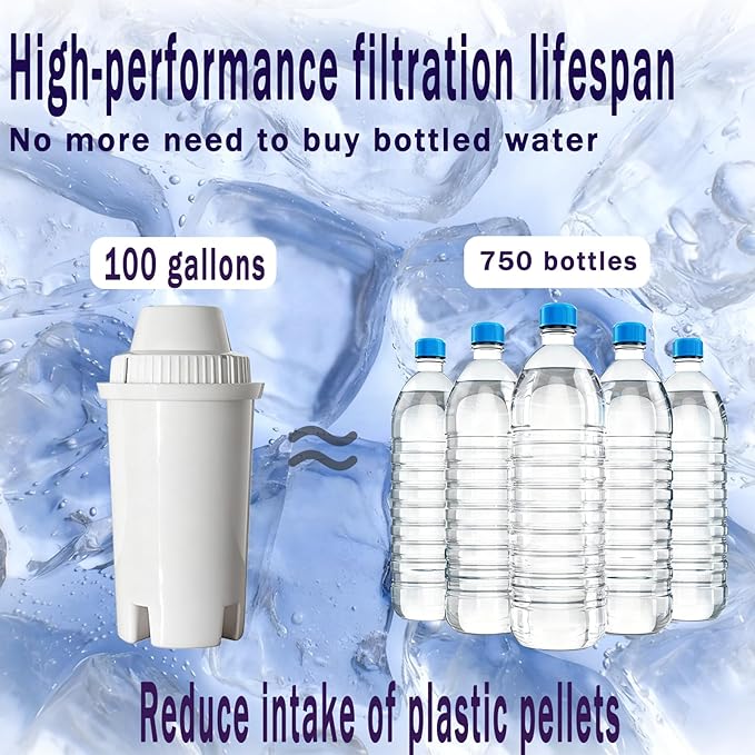 water filter dispenser Countertop water purifier System 2.1 Gallon Glass water filter with Wooden Stand and 1 Filters for Home and Office