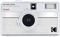 Kodak EKTAR H35N Half Frame Film Camera, 35mm, Reusable, Focus-Free, Bulb Function, Built-in Star Filter, Coated Improved Lens (Film & AAA Battery are not Included) (Striped Silver)