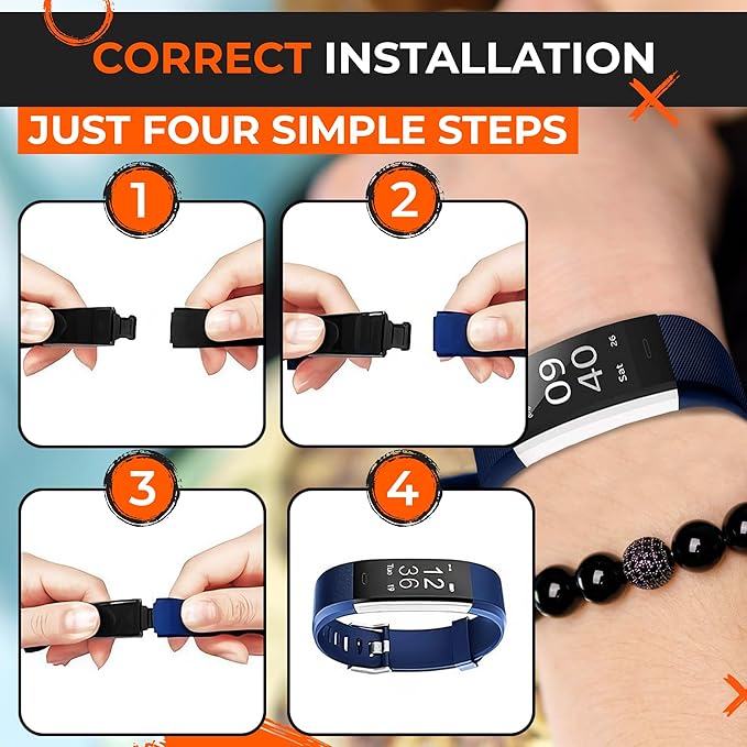 Reluen 5 Pcs Fitness Tracker Id115plus Hr Replacement Band - Wrist Band Fitness Watch Bands Replacement - Bands Smart Watch Bands Replacement Wristband