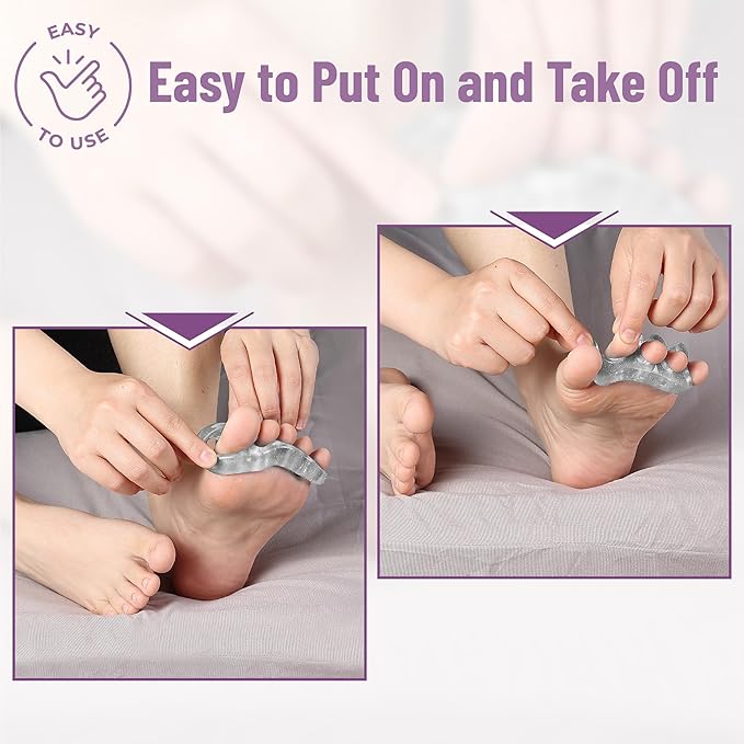 Dr. JK- ToePal Gel Toe Separator, 4 Pairs, Toe Spacers, Bunion Corrector