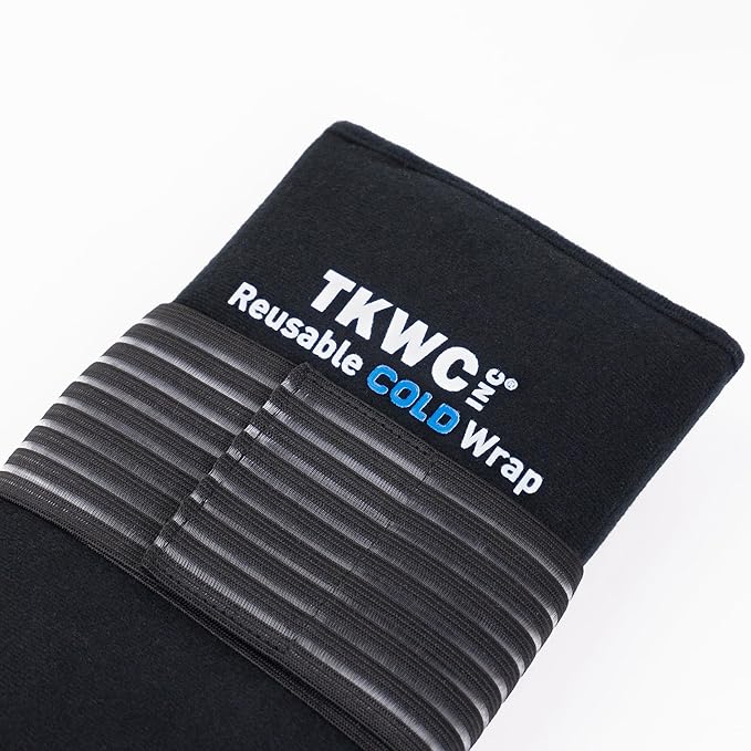 Oversize Universal Flexible Gel Cold Wrap - Ice Pack With 2 Straps for Instant Therapy Relief, Back, Shoulder, Elbow, Wrist, Hip, Foot Compress for Swelling, Pain, Sprains & Aches (Black)