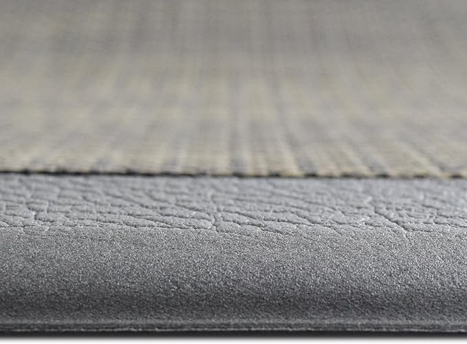 iCustomRug Ergonomic Anti Fatigue Mat, for Comfortable Standing in Kitchen, Bathroom, Workstation Memory Foam Mat in Stone 39"×20"×0.50" (L×W×H)