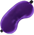 Sleep Mask Silk Eye Mask for Men Sleeping Mask, Adjustable Elastic Strap for Night Shading Sleep Mask, Soft and Comfortable for Both Men and Women (Purple)