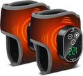 2PCS Cordless Foot and Ankle Massager with Heat, Ankle Heating Pads, Rechargeable Heated Foot Brace Wrap, 3 Vibration and 4 Heating Modes
