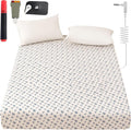 Grounding Sheets King, 90% Organic Cotton+ 10% Pure Silver Fiber,Grounded Bed Sheet Kit, Deep Pocket Grounded Bed Sheet, Relieves Pain - Used for Healthy Sleep Therapy (Blue Flower, King)