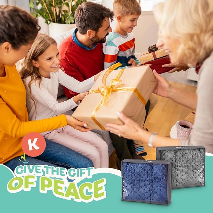 7lb Weighted Blanket for Kids (Blue) 19x22 Inch, Plush Minky Weighted Lap Pad with Travel Bag for Ages 6-12
