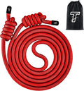 Flow Rope Exercise Jump Rope For Fitness, Working Out, Flow with 9 Ft Adjustable Double Woven Workout Rope For Men, Women, Beginners' Training – Indoor & Outdoor Cardio