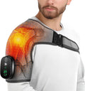 Cordless Shoulder Heating Pad with Massage, Heated Shoulder Wrap for Pain Relief, Heated Shoulder Brace Massager for Frozen Shoulder Deep Tissue