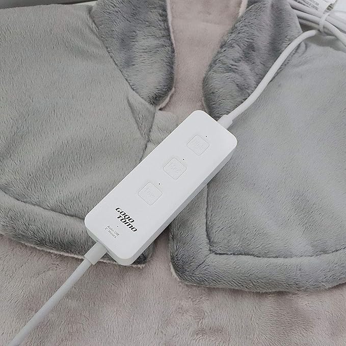 King Size Heating Pad Fast-Heating Technology for Back/Waist/Shoulder/Neck Pain and Cramps Relief - Moist and Dry Heat Therapy with Auto-Off 26"X38" Hot Heated Pad by GOQOTOMO PJH-King