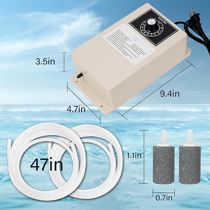 2000mg/H Ozone Generator with Timer, Ozone Generator Water Keep Cold Plunge Clean, Cold Plunge Filter, Ozone Bubbler for Produce, Ozone Generator for Cold Plunge, Ice Bath, Hot Tub,Spa