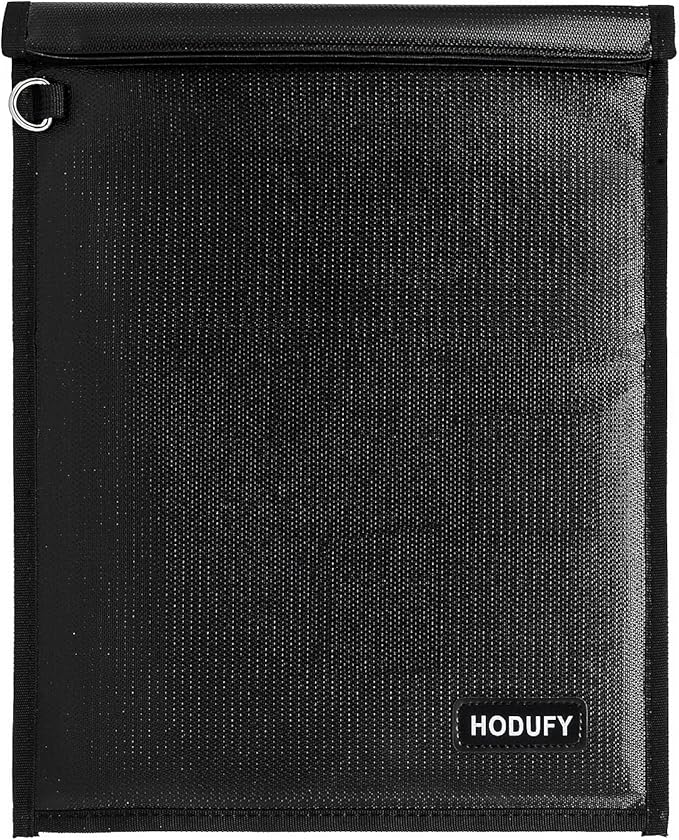 Faraday Bag (15 x 10 inches), Faraday Cage, Cell Phone Signal Jammer, Faraday Key Fob Protector, RFID Faraday Pouch Signal Blocker Anti-Theft Pouch, Anti-Hacking Case Blocker (Black)