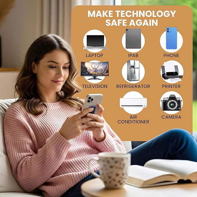 EMF Neutralizer Stickers, EMF Blocker Stickers, Shield Protection for Phones, Tablets, Laptops, and WiFi Devices, Shield Neutralizers for Home and Office Protection (30)