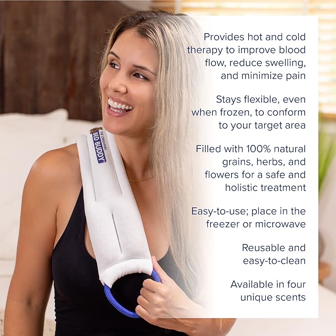 Bed Buddy Neck Warmer Microwave Heating Pad, Heated Neck Wrap - Heating Pad for Neck, Sore Muscles - Microwavable Neck Heating Pad, Heating Pad for Cramps, Heat Wrap (Pack of 2)