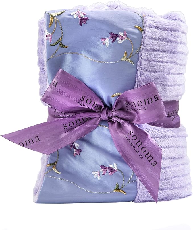 Sonoma Lavender Heat Wrap - Embroidered Lavender