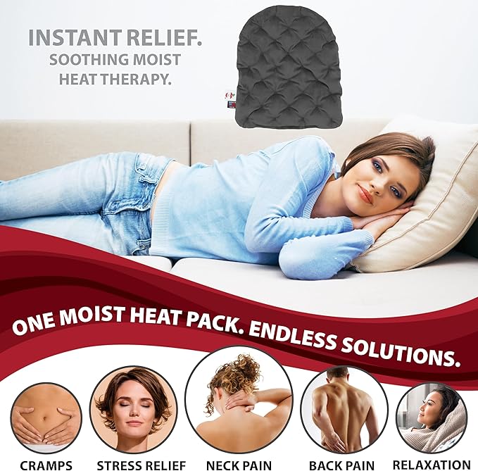 Core Products MicroBeads Moist Heat Therapy Microwave Pack 11" X 14" | Reusable Moist Heat Pad for Back, Shoulders, or Legs