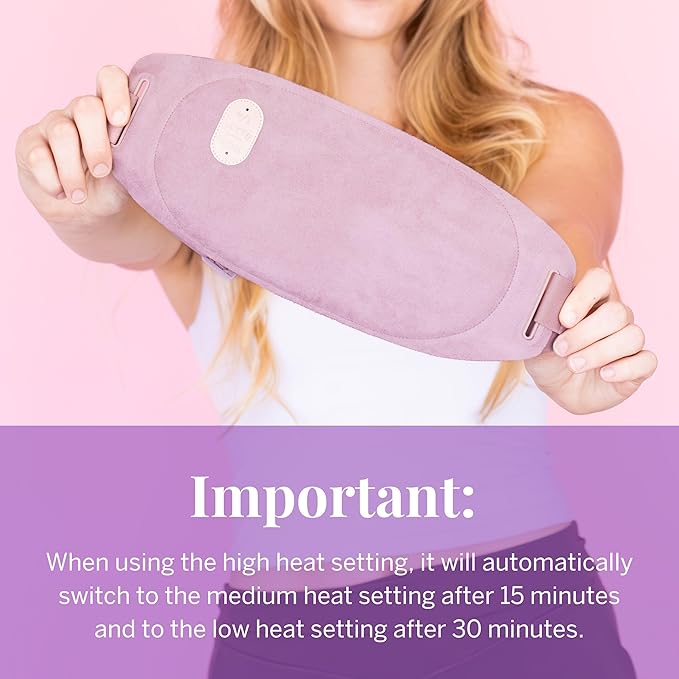 Pixie Period Heating Pad for Cramps - Thinnest Wearable Heating Pad for Feminine Care - Unnoticeable Under Clothes - Best Portable Pain Relief Heat Belt On The Market - Hours of Menstrual Pain Relief