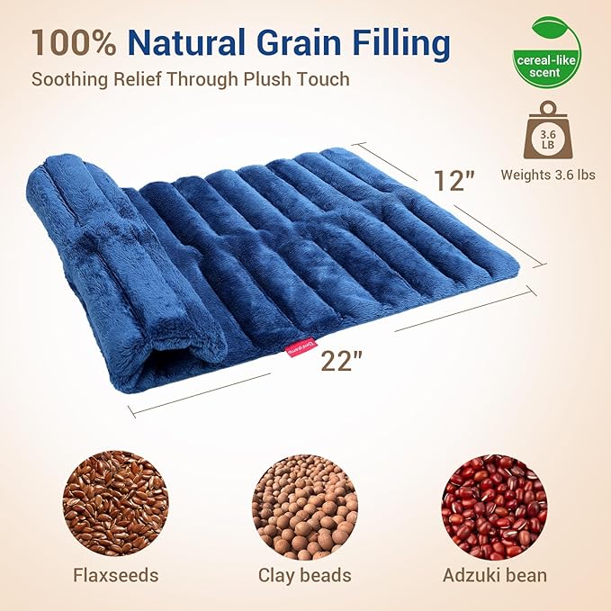 Comfytemp Large Microwave Heating Pad for Sciatica, Back Pain Relief, Period Cramps, 12x22 3.6LB Moist Microwavable Heating Pads, Warm Compress for Neck Shoulders, Comfort Items for Women Seniors