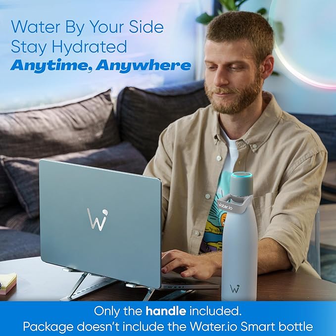 Smart Water Bottle Carrier Handle - Durable Bottle Handle with Innovative Design, Flexible Grip, and Easy Installation. Lightweight BPA/BPS Free Silicone for Comfortable Carrying