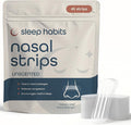 SleepHabits 45PC Breathing Strips, Non-Toxic Tested Nose Strips for Breathing & Sleep | Nasal Strips for Snoring Solution | Extra Strength for Sensitive Skin | Nasal Strips for Sleeping, Unscented